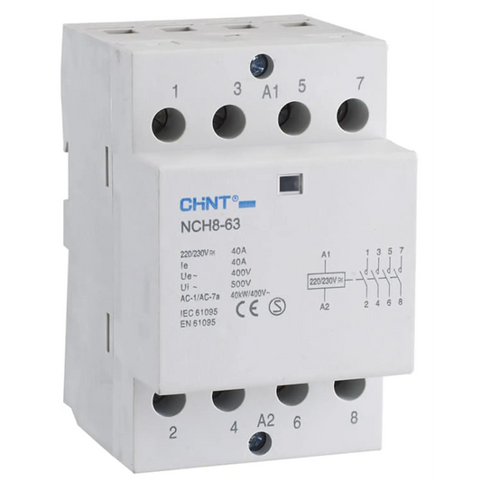 Contactor modular 230Vac 40A, 25KW AC1, 4NA - 03010006844CH