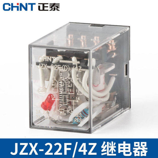 Relé Intermedio CHINT JZX‑22F/D/4Z DC 110 V 4 contactos – Código 503380114CH
