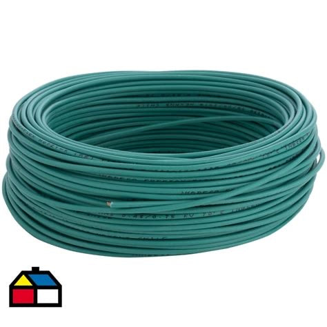 Cable Eléctrico MADECO Freetox-Flex 1,5 mm² Verde 50 m – Libre de Halógenos, Certificado SEC