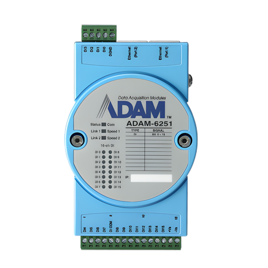 Módulo de adquisición de datos - ADAM-6251-B, Entrada Digital, 16 Entradas, Ethernet, -10 a 70°C