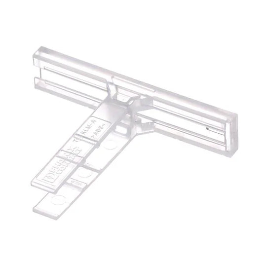 Marcador de regletas de bornes KLM-A – soporte ajustable para señalización, compatible con soportes E/UK, E/NS 35 N o CLIPFIX 35, campo de rotulación de 44 x 7 mm