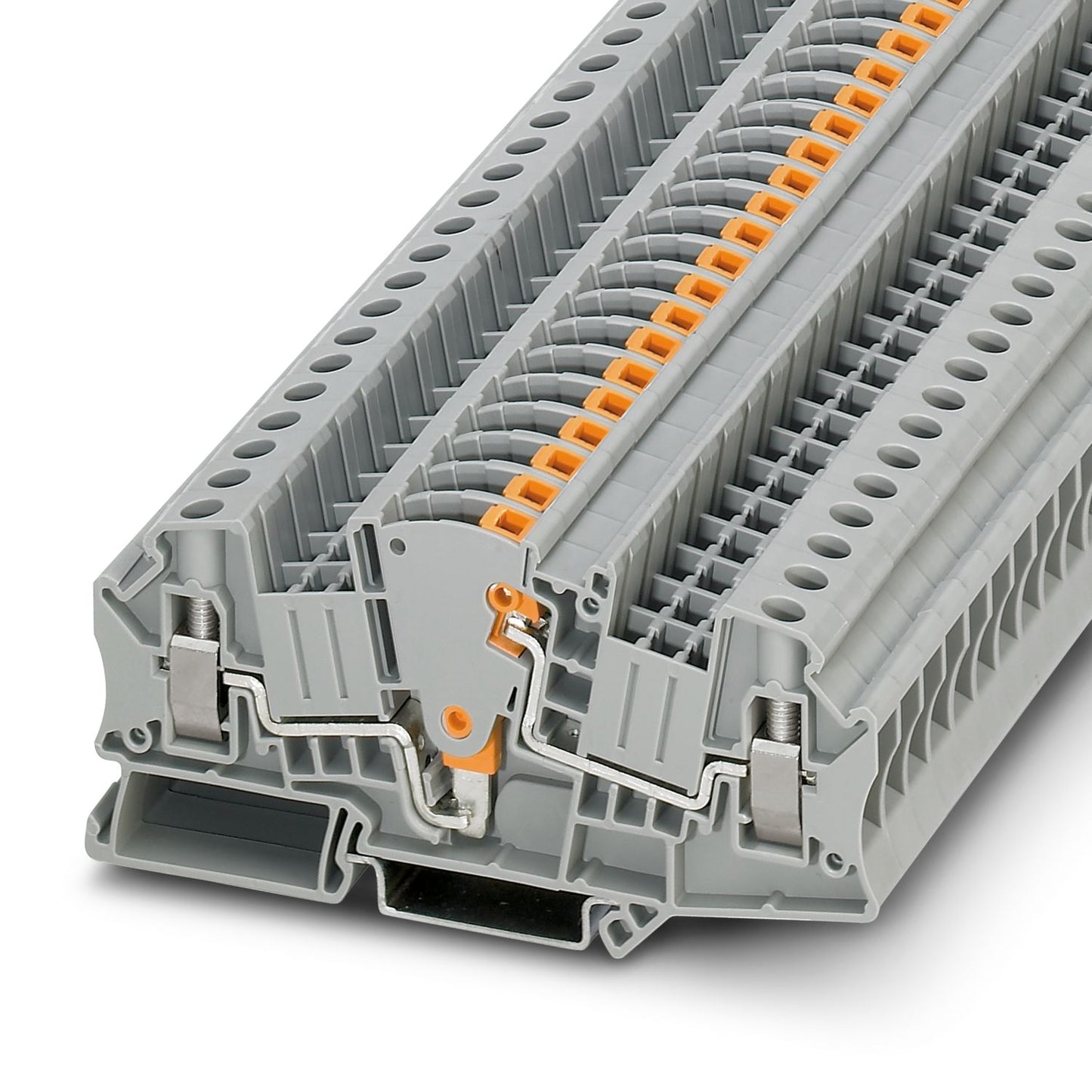 Borne interruptor para circuito de medida UTME 6 – 6 mm², 500 V, 30 A, conexión por tornillo, color gris
