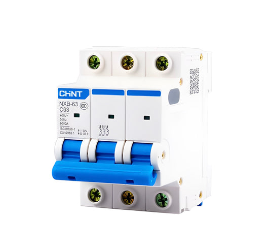 Interruptor Automático 3P 25A 10kA C, CHINT NXB-63H