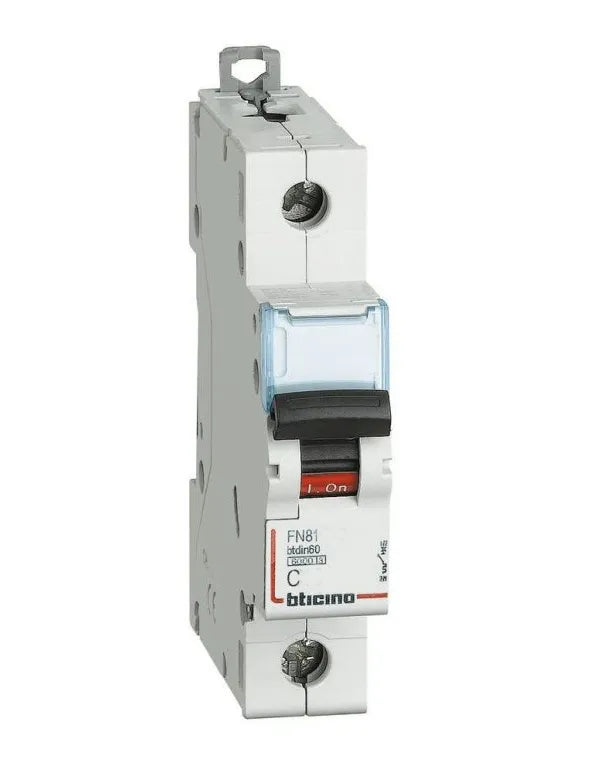 409758 Interruptor magnetotérmico DX³ 25kA tornillo de entrada alta y arranque bajo 1P 230Vac a 400Vac - 32A - curva C - 1,5 módulo