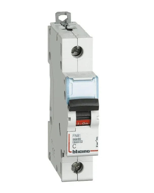409758 Interruptor magnetotérmico DX³ 25kA tornillo de entrada alta y arranque bajo 1P 230Vac a 400Vac - 32A - curva C - 1,5 módulo