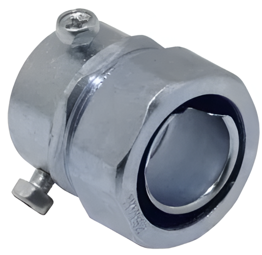 Conector Recto Metálico EMT a Flexible 50mm