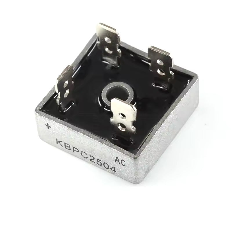 KBPC2504 Diodo Rectificador de Puente, 25A, 400V, Monofásico, Paquete de 2 Piezas