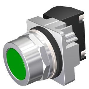 Pulsador Cromado 30 mm Estanco 1NA-1NC