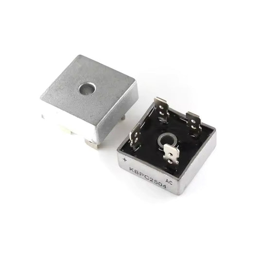KBPC2504 Diodo Rectificador de Puente, 25A, 400V, Monofásico, Paquete de 2 Piezas
