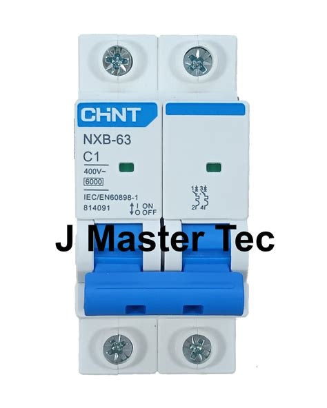 Interruptor Automático CHINT NXB-63 2P 1A 6kA Curva C – Código 070102001CH