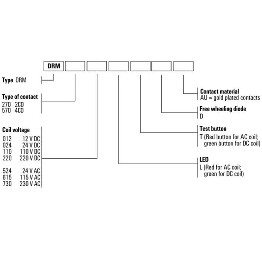 RELE DRM270730LT 2CONT CONMUTADO 230V AC 10A ENCHUFABLE - 7760056076