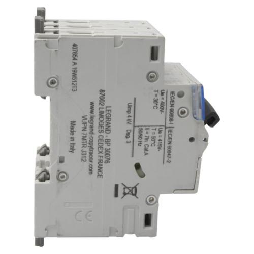 407854 Interruptor Automático Riel 3P 4A 400VAC Curva