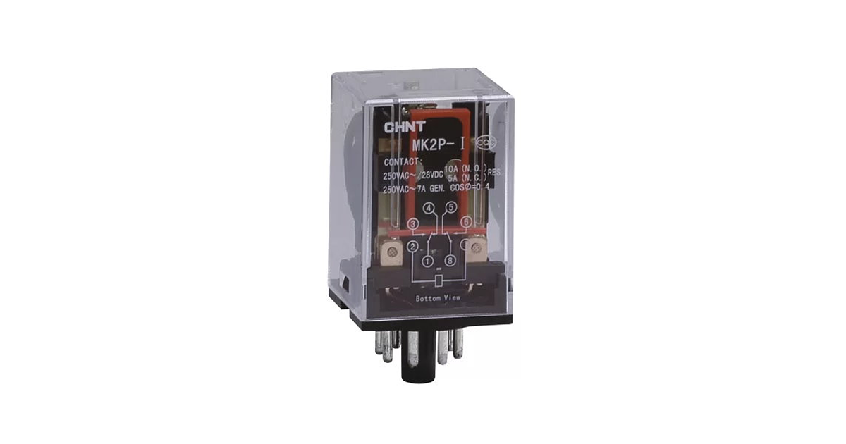 Relé Encapsulado CHINT JZX-22F/D/24CA-2Z 24 VAC 2NA/NC 10A Octal – Código 053308024CH
