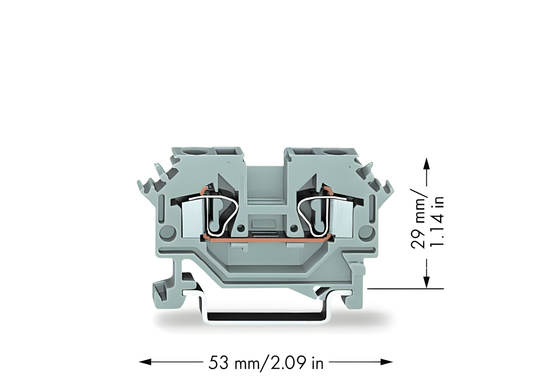 Borne de paso WAGO 279-901 – Conexión CAGE CLAMP®, 800 V, 18 A, 1,5 mm²