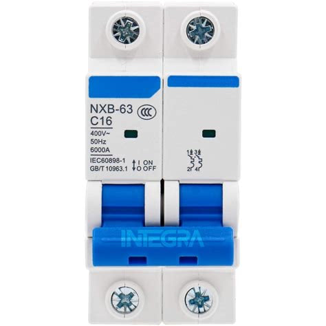 Interruptor Automático CHINT NXB-63 2P 16A 6kA Curva C – Código 070102016CH