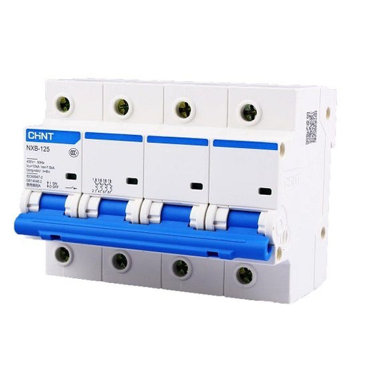 Interruptor Termomagnético CHINT NXB-125H 4P 125A 10kA Curva C – Código 070314125CH