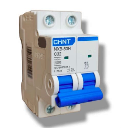 Interruptor Automático CHINT NXB-63H 2P 32A 10kA Curva C – Código 070202032CH