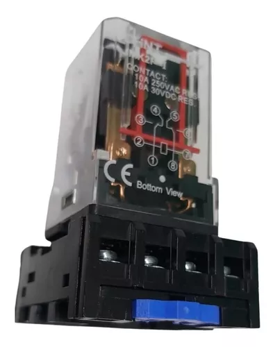 Relé Encapsulado CHINT JZX-22F/D/220CA-2Z 220 VAC 2NA/NC 10A Octal – Código 053308220CH
