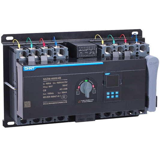 Transferencia Automática CHINT NXZM‑400S/4B 4P 400 A 35 kA – Código 0510041400CH