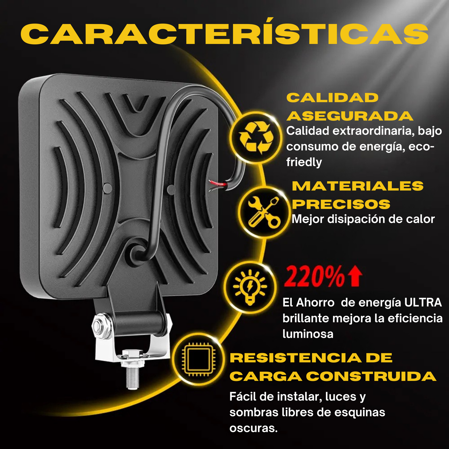 Foco LED de Trabajo 16 Led 18W