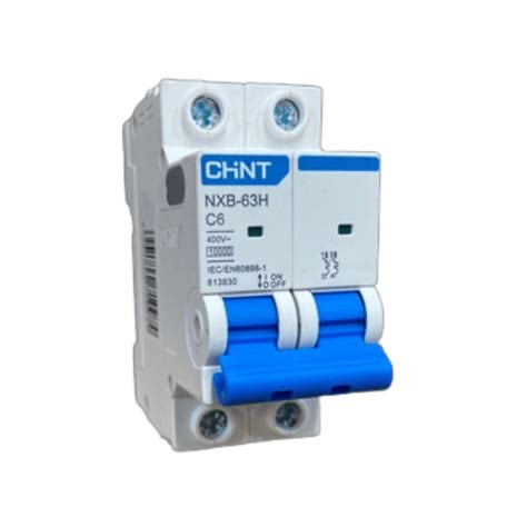 Interruptor Automático CHINT NXB-63H 2P 6A 10kA Curva C – Código 070202006CH