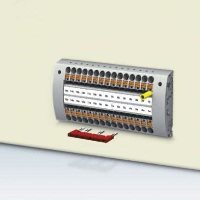 Puente enchufable FBS 10-8 – 10 polos, paso 8,2 mm, color rojo - 3030323