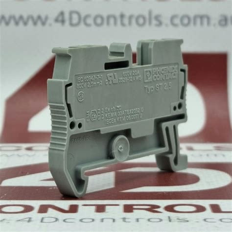 Borna de paso ST 2,5 – Conexión por resorte, 800 V, 24 A, 2,5 mm² 3031212