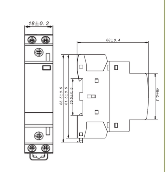 Contactor modular 24Vac/Dc 16A, 4KW AC1, 2NA - 03010166856CH