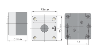 Caja IP65 Plastico/Vinílico CHINT NPH1‑10 Transparente 1 perforación – Código 2510001CH