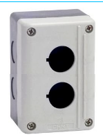 Caja PVC Autoextinguible CHINT NPH1‑20 IP65 2 Perforaciones Ø22 mm – Código 2510002CH