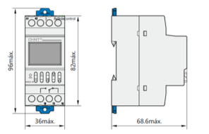 Interruptor Horario Digital CHINT NKG3‑M Diario/Semanal 1 s–168 h 1 NA/1 NC 3 A 220 VAC – Código 271205CH