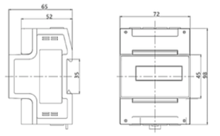 Medidor de Energía Trifásico CHINT DSSU/DTSU666 DIN‑Rail 3×220‑380 V 5(80) A RS‑485 Modbus – Código 2713421CH