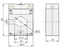 Transformador de Corriente CHINT BH‑0.66 30I 50/5 A Clase 0.5 – Código 2901005CH
