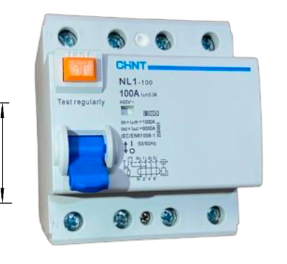Interruptor Diferencial (RCCB) CHINT NL1 4P 100 A 300 mA Tipo A – Código 070141030CH