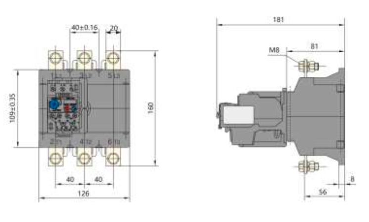 Relé Térmico CHINT NR2‑630 3P 160–250 A Regulable – Código 05011250CH
