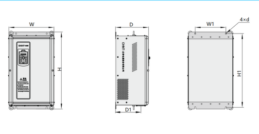 Variador de Frecuencia CHINT NVF2G-5.5/PS4 5,5 kW 13 A Trifásico 380 V con PID y Control Vectorial – Código 13085038CH