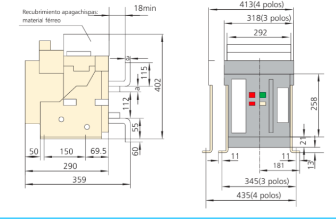 Interruptor en Caja Moldeada CHINT NA1-3200X-2500M/4P 1000–2500 A Electrónico Motorizado AC 220/230 V – Código 071171061CH