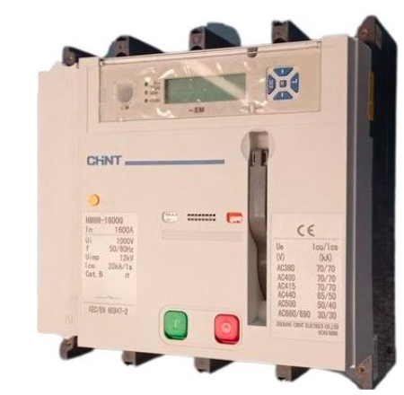 Interruptor Automático en Caja Moldeada CHINT NM8N-1600Q EM 4P 400–1000 A 415 V 70 kA Motorizado AC 230 V – Código 070274071000CH
