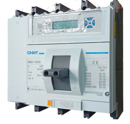 Interruptor Automático en Caja Moldeada CHINT NM8N-1600Q EM 4P 1600 A Electrónico 0,4–1 In 415 V 70 kA – Código 070274071600CH