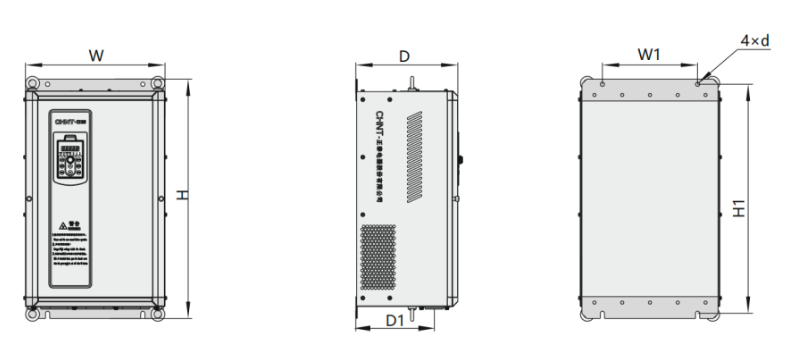Variador de Frecuencia CHINT NVF2G-22/TS4 22 kW 45 A Trifásico 380 V con PID y Control Vectorial – Par Constante – Código 131030038CH