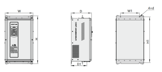 Variador de Frecuencia CHINT NVF2G-22/TS4 22 kW 45 A Trifásico 380 V con PID y Control Vectorial – Par Constante – Código 131030038CH