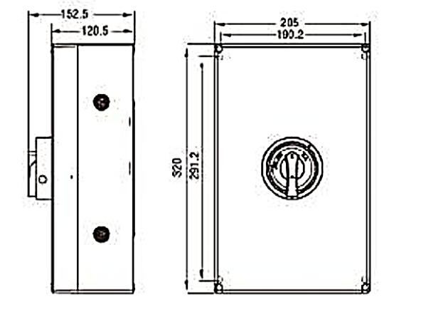 Seccionador a Caja CHINT NF2-80/3BO 80A 3 Polos AC-23A 415V – Código 171232080CH