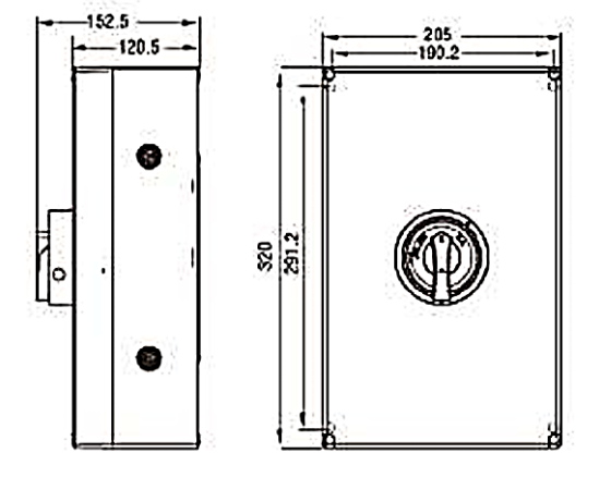 Seccionador a Caja CHINT NF2-63/3BO 63A 3 Polos AC-23A 415V – Código 171232063CH
