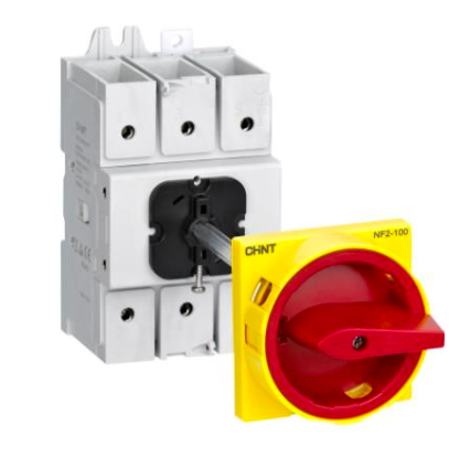 Seccionador a Panel CHINT NF2 3P 63A AC-23A 415V Manilla Roja/Amarilla – Código 170232063CH