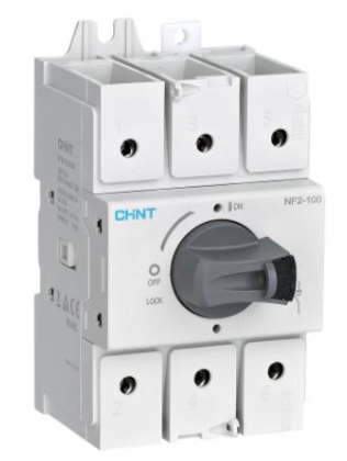 Seccionador a Riel DIN CHINT NF2 3P 63A AC-23A 415V Manilla Gris – Código 170830063CH
