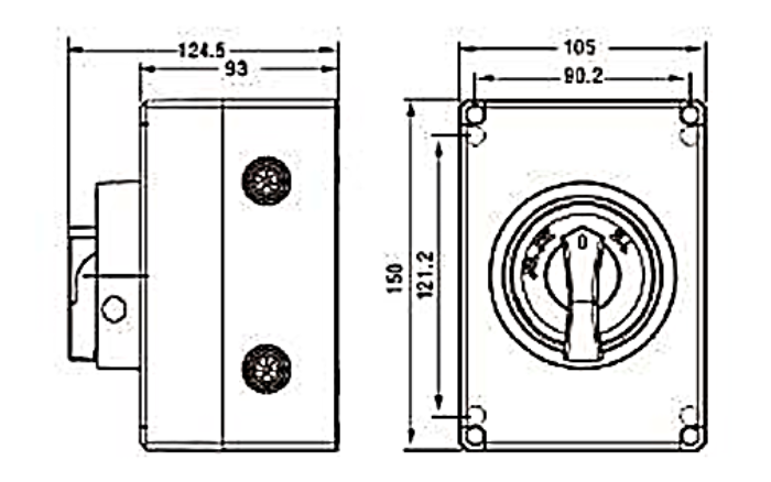 Seccionador a Caja CHINT NF2 3P 32A AC-23A 415V – Código 171232032CH