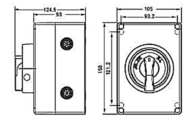 Seccionador a Caja CHINT NF2 3P 40A AC-23A 415V – Código 171232040CH