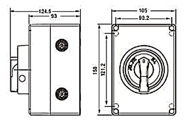 Seccionador a Caja CHINT NF2 3P 25A AC-23A 415V – Código 171232025CH