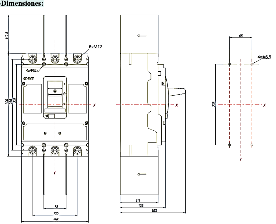 Interruptor Electrónico CHINT NM8N-800Q 4P 800A 70kA 415V – Código 070274060800CH