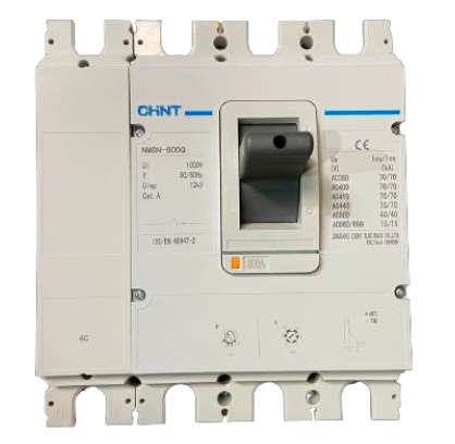 Interruptor Termomagnético CHINT NM8N-800Q 4P 630A 70kA 415V – Código 07024060630CH